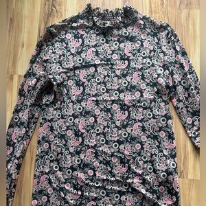 Sandro Long Sleeved Top with Elasticized High Neck